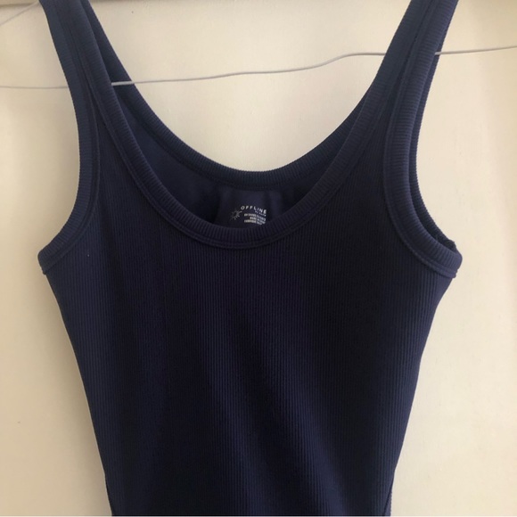 ❤️Offline By Aerie Ribbed Cut Out Romper Dress Tennis Skort Dress Swimsuit M - Picture 6 of 9